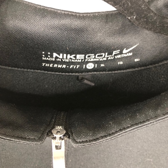 Nike Golf Mens XL Fleece Lined Long Sleeve 1/4 Zip Pull Over w/ Elastic Waist - Picture 3 of 7